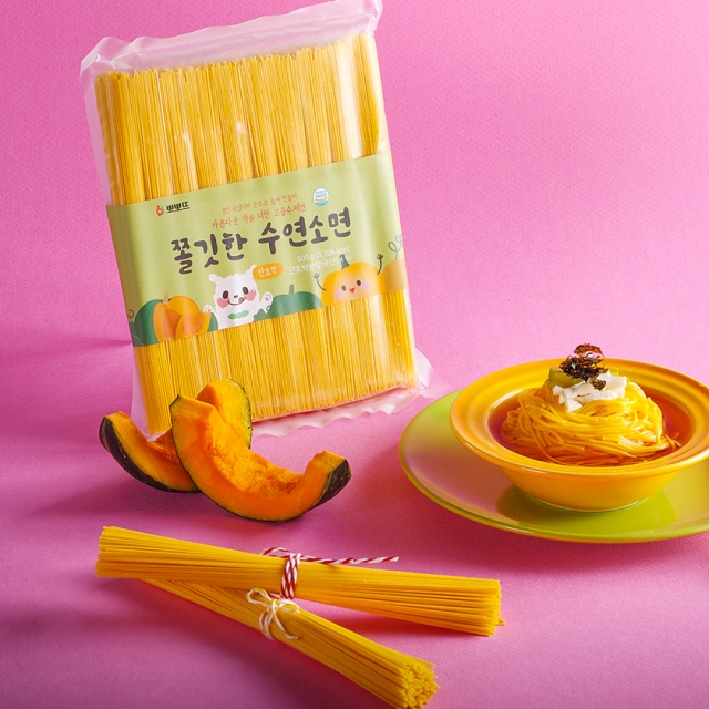뽀뽀뜨,쫄깃한 단호박 수연소면 500g